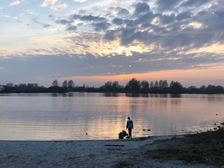 Gezellige Pipo Met Grote Schommel Aan Het Water Villa Medemblik Dış mekan fotoğraf